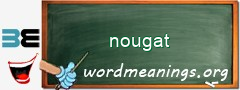 WordMeaning blackboard for nougat